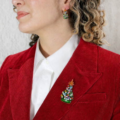 Ceramic Tree Convertible Pin/Pendant