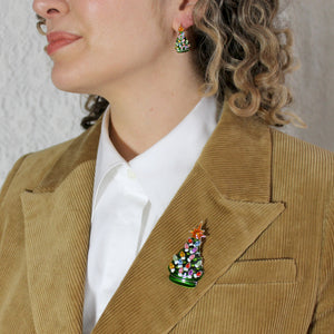 Ceramic Tree Earrings