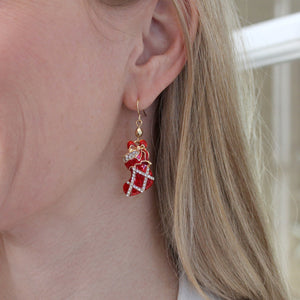 Vintage Stocking Earrings