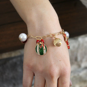 Vintage Christmas Charm Bracelet