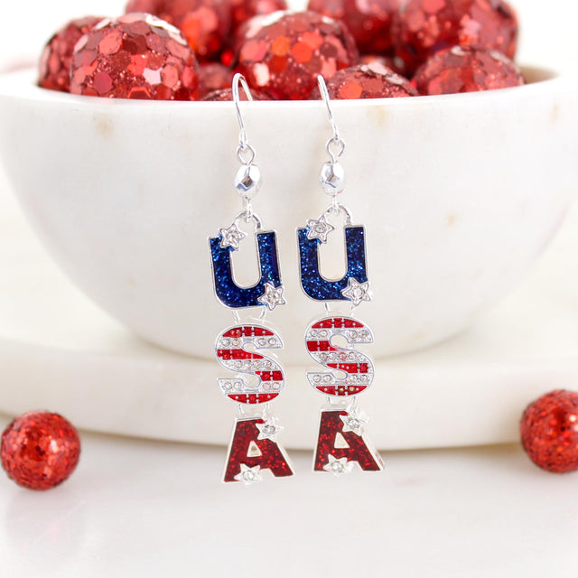 USA Dangle Earrings
