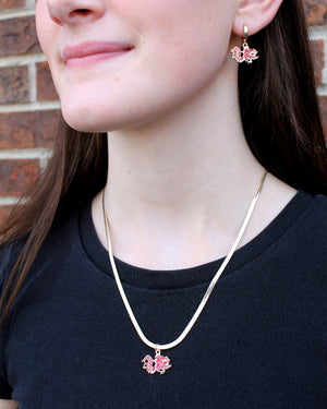 South Carolina Gold & Enamel Logo Necklace