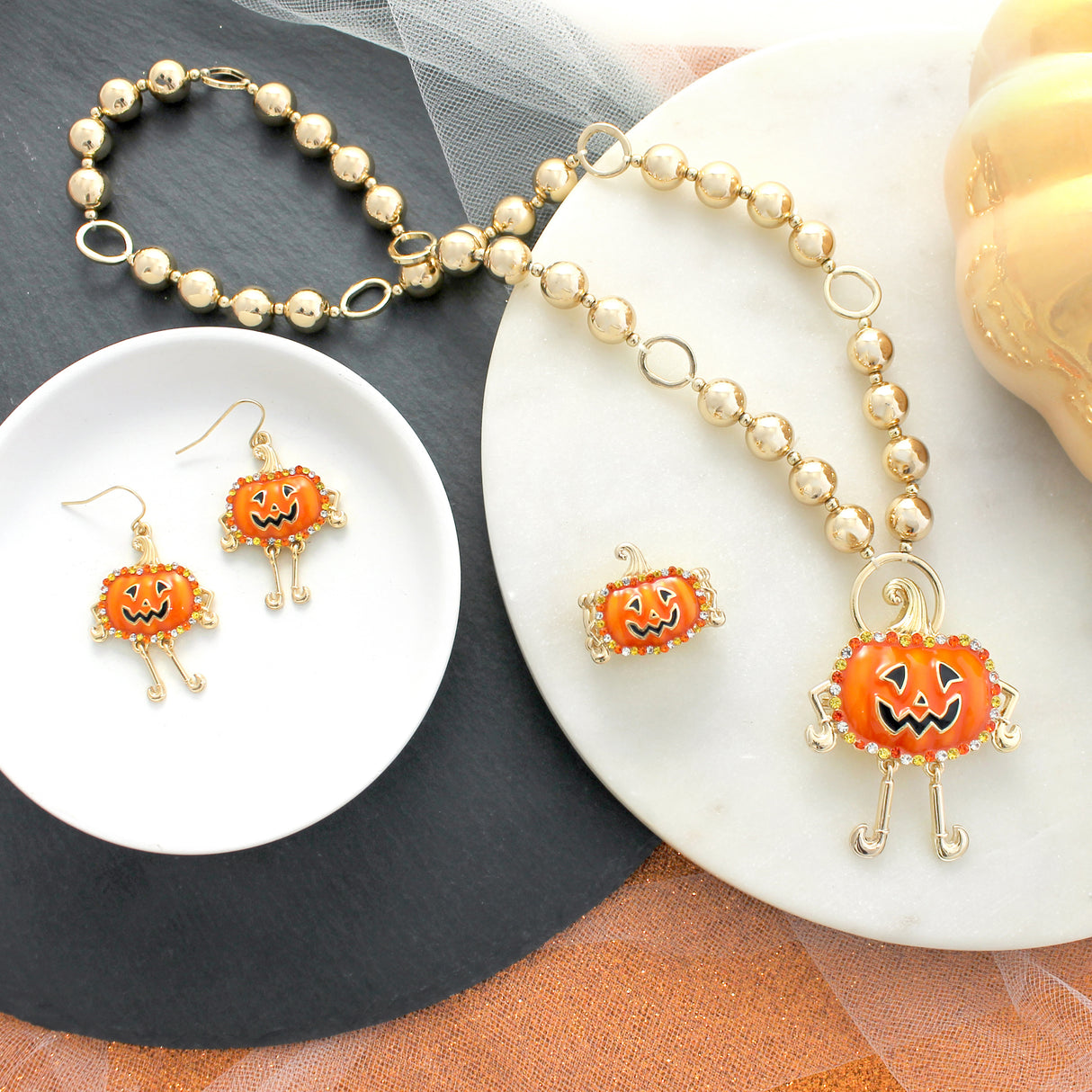 Dangle Leg Crystal Jack Earrings
