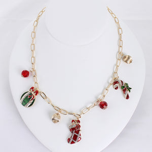 Vintage Christmas Charm Necklace