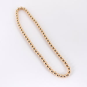 18" Gold Bead Stretch Necklace