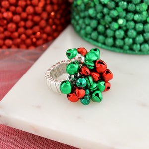 Jingle Bell Bauble Stretch Ring