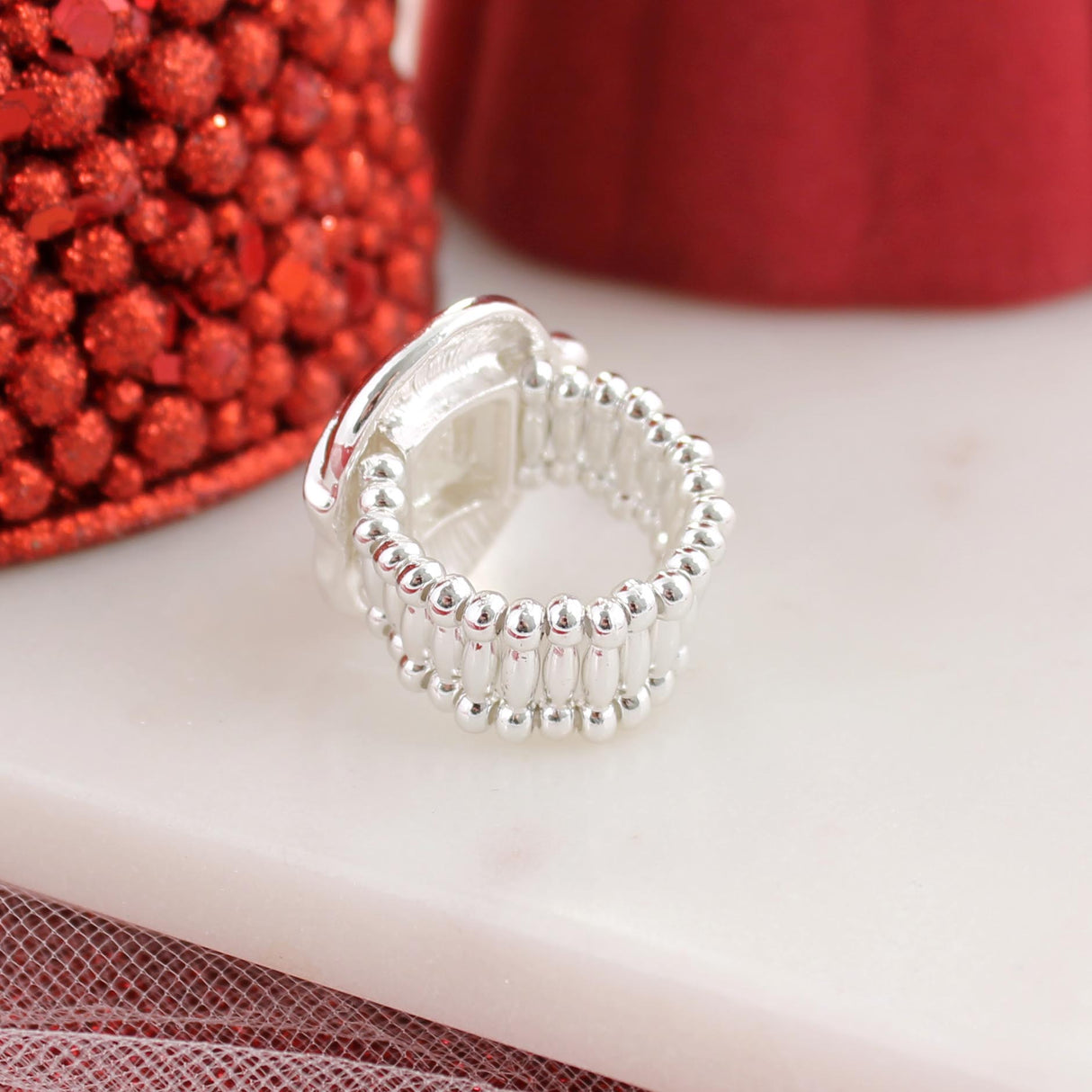 Santa Face Stretch Ring