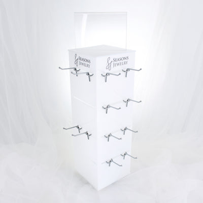 4-sided Seasons Jewelry branded spinning display