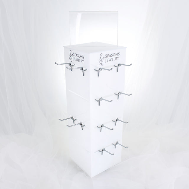 4-sided Seasons Jewelry branded spinning display