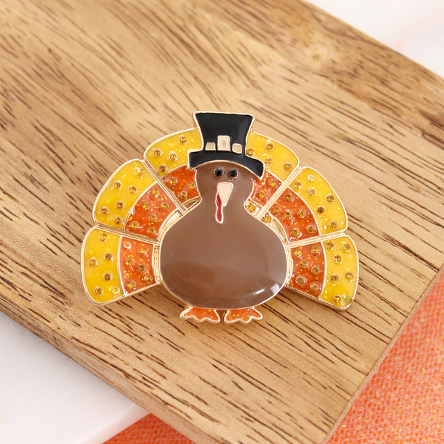 Candy Corn Turkey Pin/Pendant