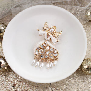 Crystal Angel Pin/Pendant