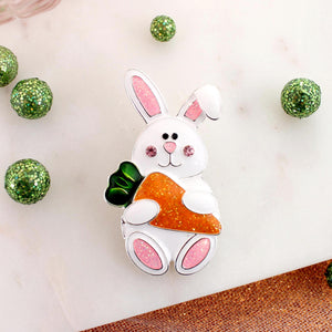 Easter Bunny w/Carrot Pin/Pendant