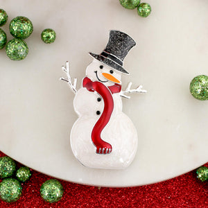 Enamel Snowman Pin/Pendant
