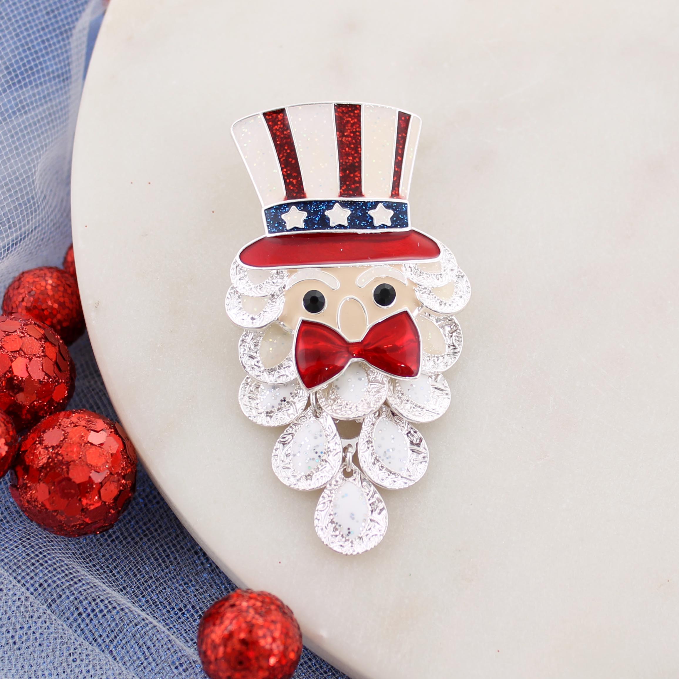 Dangle Beard Uncle Sam Convertible Pin/Pendant – Seasons Jewelry