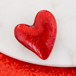 Puffy Heart Valentine’s Day Pin/Pendant