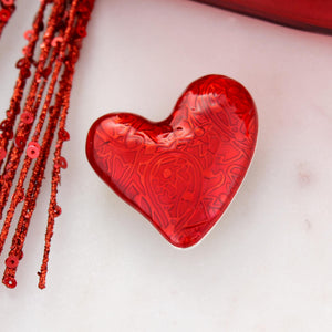 Puffy Heart Valentine’s Day Pin/Pendant
