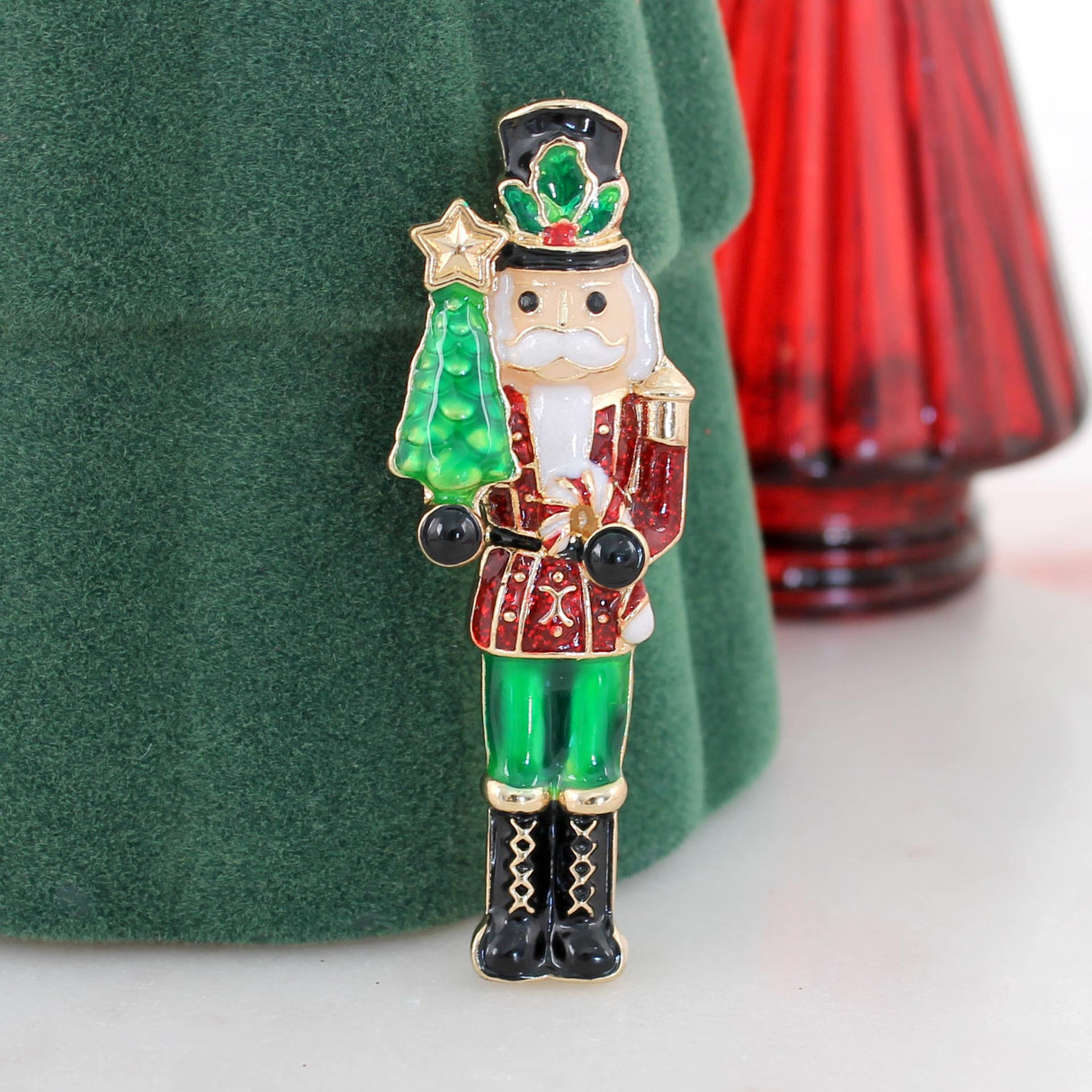 Vintage Christmas Nutcracker Pin/Pendant