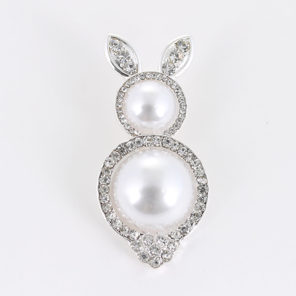 Pearl & Crystal Easter Bunny Pin/Pendant