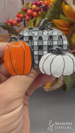 Pumpkin Trio Pin/Pendant - Fall/Halloween