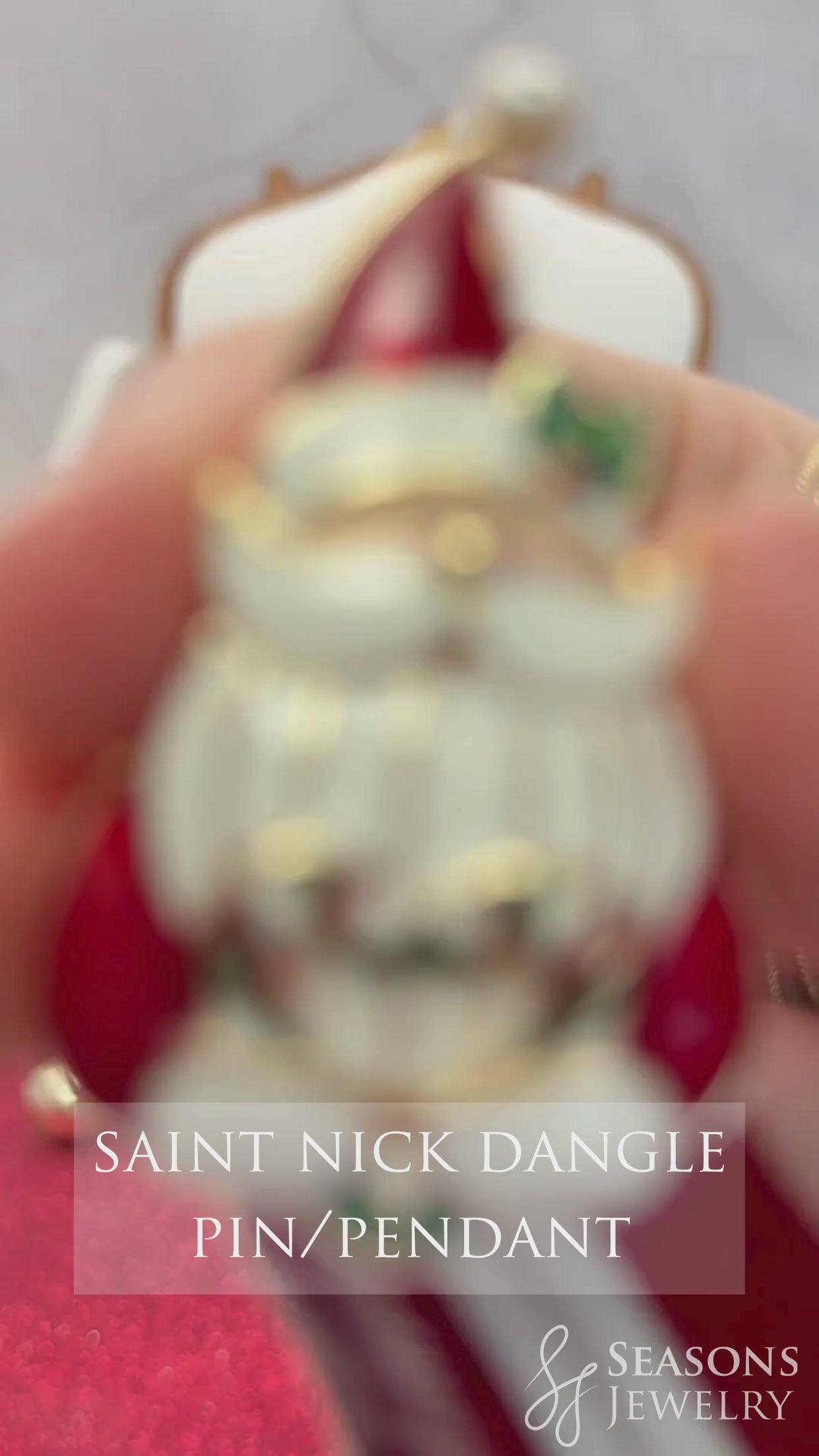 Saint Nick Dangle Pin/Pendant