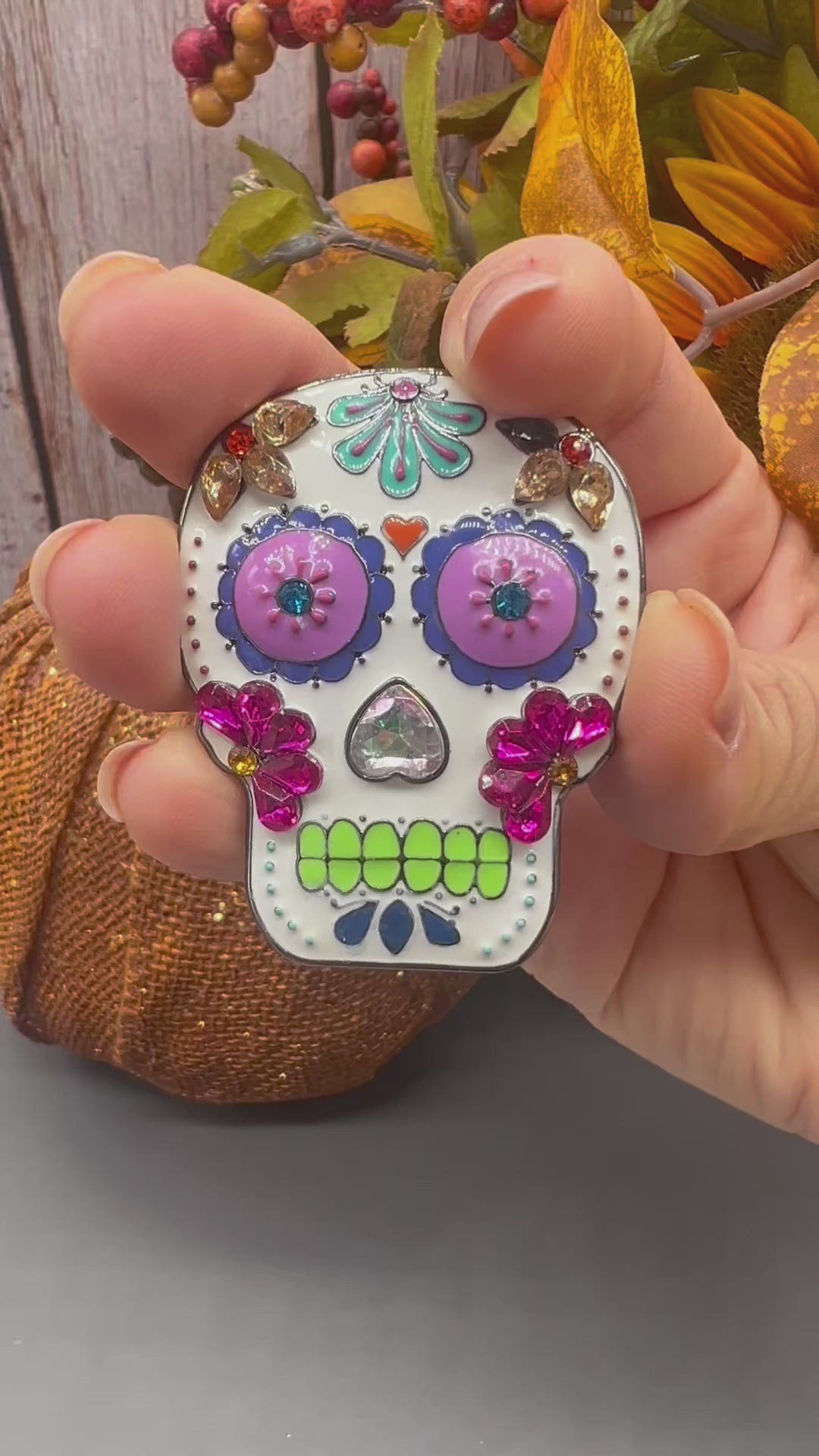 Sugar Skull Pin/Pendant