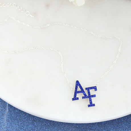Air Force Crystal Logo Necklace