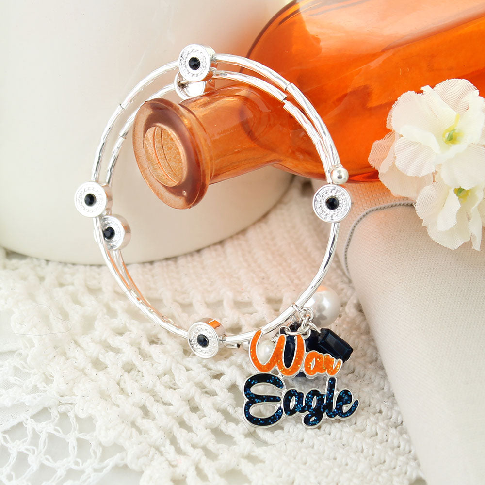 Auburn Slogan Bracelet