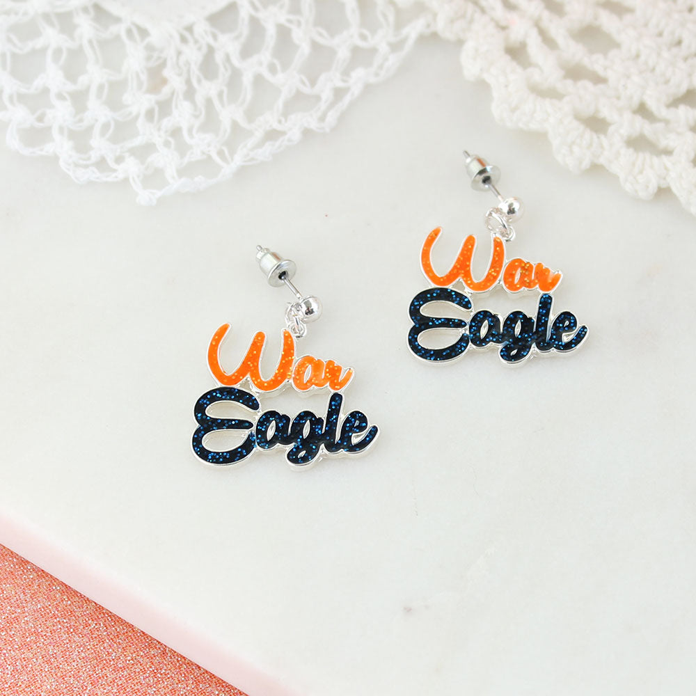 Auburn Slogan Earrings