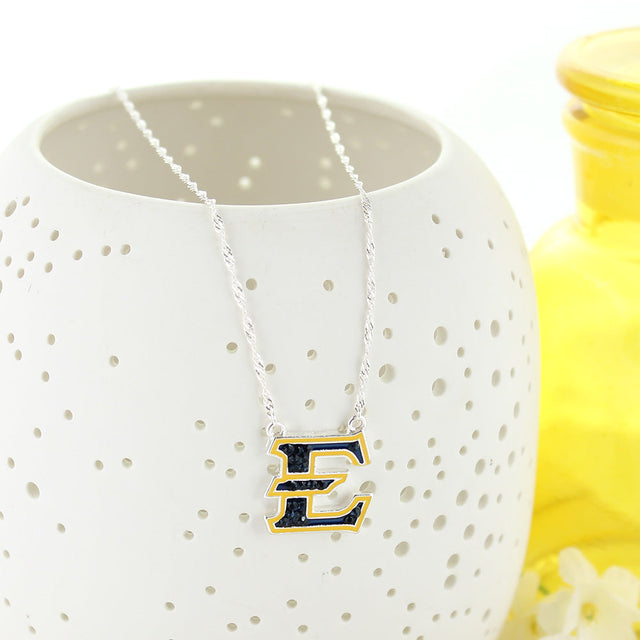 ETSU Crystal Logo Necklace