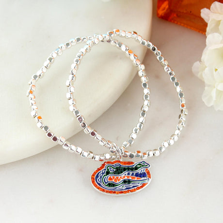 Florida Gator Crystal Logo Stretch Bracelet