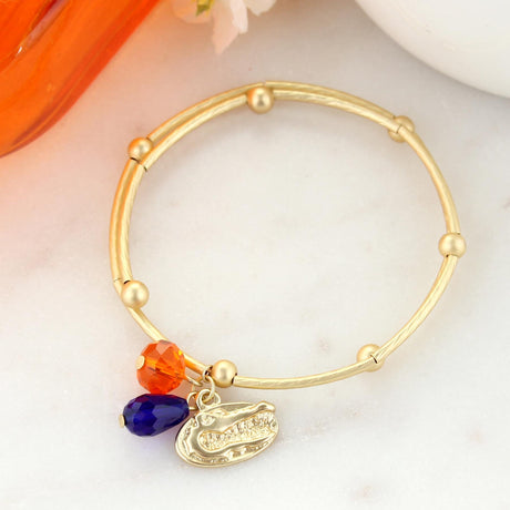 Florida Matte Gold Logo Bracelet