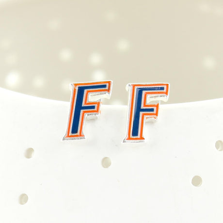 Florida Enamel Logo Stud Earrings