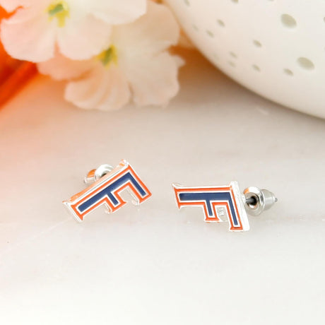 Florida Enamel Logo Stud Earrings