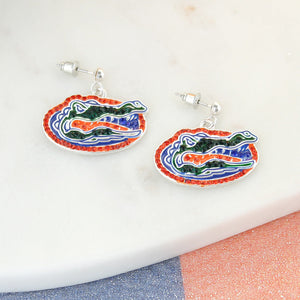 Florida Crystal Logo Earrings