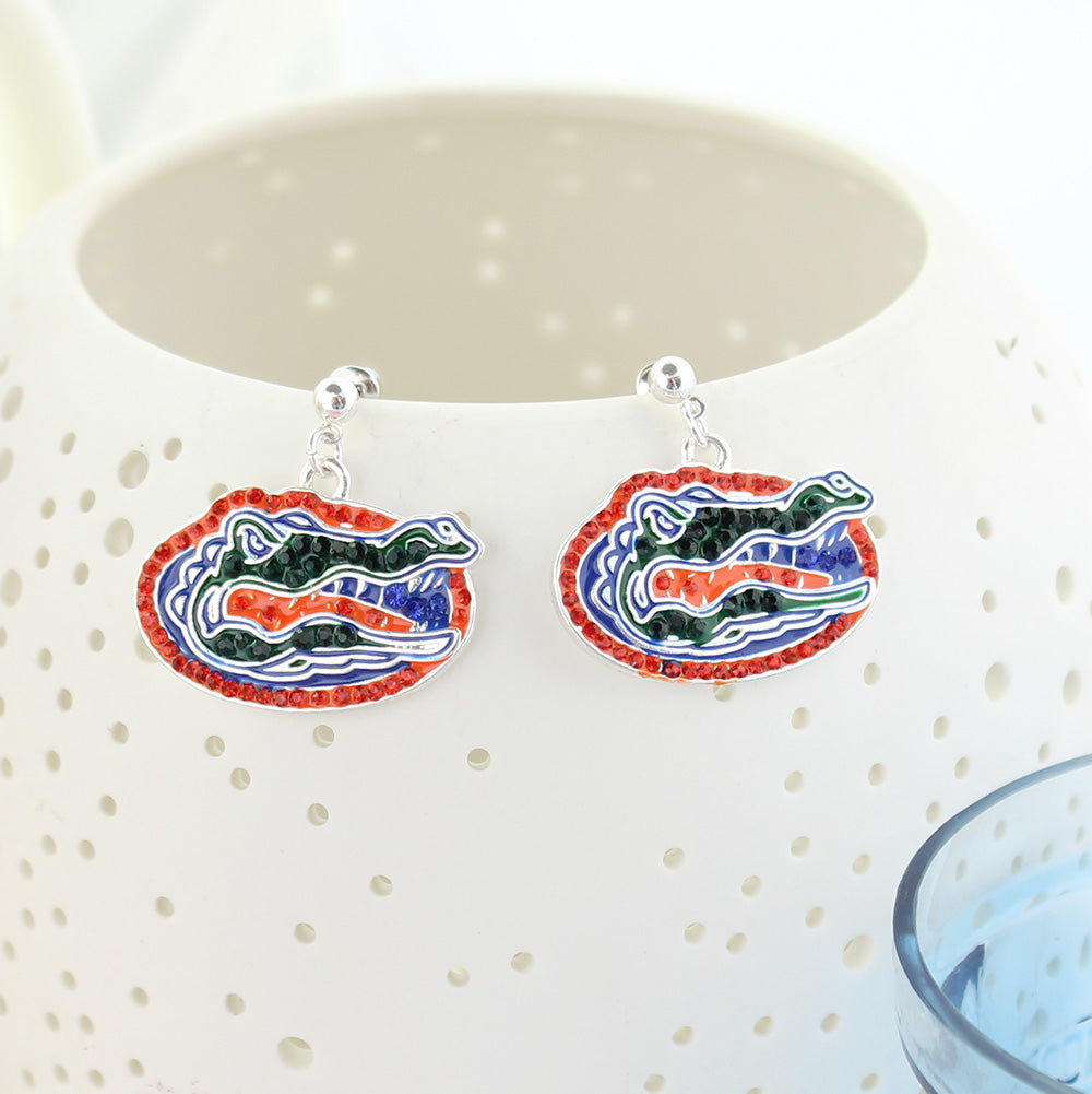 Florida Crystal Logo Earrings