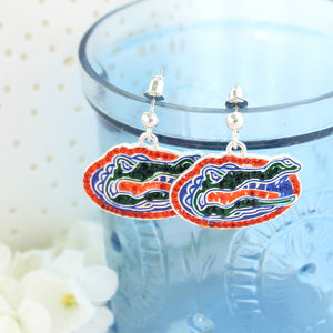 Florida Crystal Logo Earrings