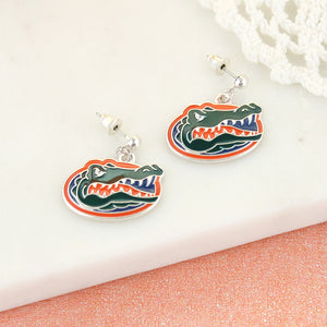 Florida Enamel Logo Earrings