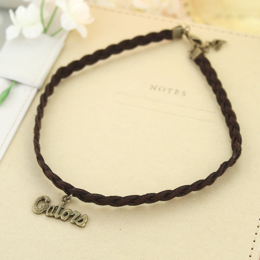 Florida Vintage Style Logo Braided Choker