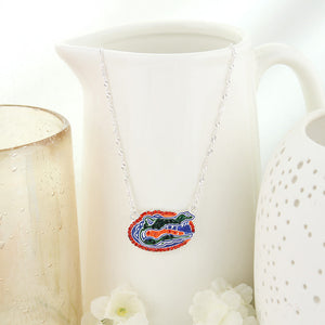 Florida Crystal Logo Necklace