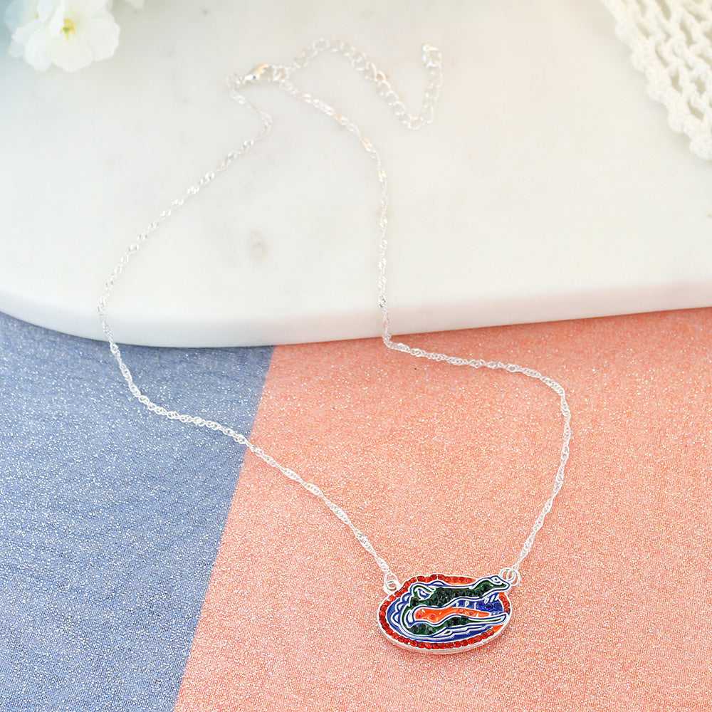 Florida Crystal Logo Necklace