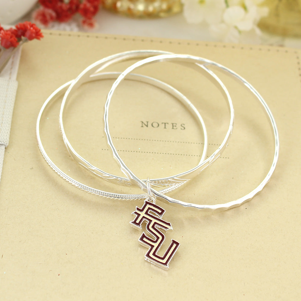 Florida State Logo Bangle Bracelets