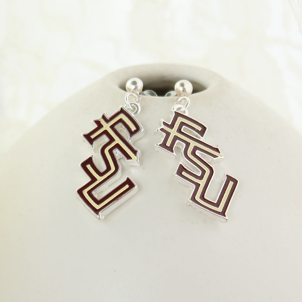 Florida State Logo Enamel Earrings