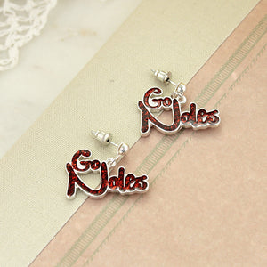 Florida State Slogan Earrings