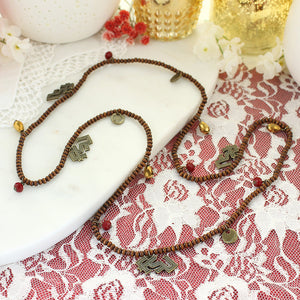 Florida State Wood Bead Stretch Necklace/Bracelet