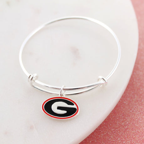 Georgia Enamel Logo Wire Bracelet