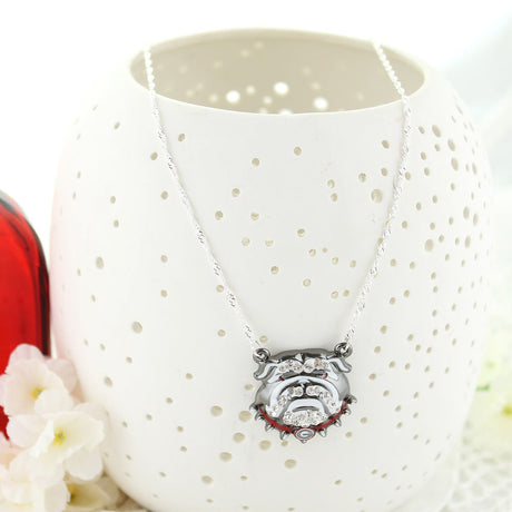 16” Georgia Bulldogs Crystal Logo Necklace