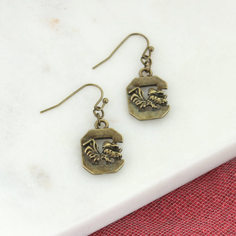 South Carolina Vintage Style Logo Earrings