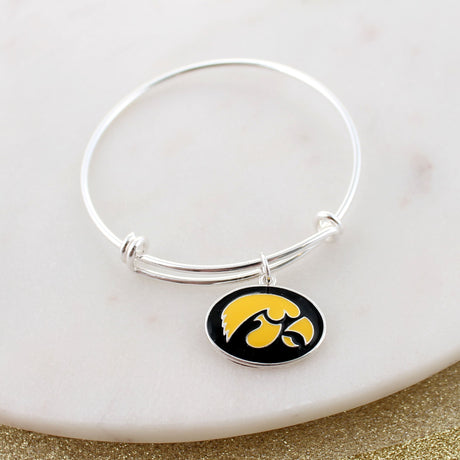 Iowa Enamel Logo Wire Bracelet