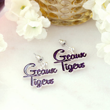 LSU Slogan Earrings