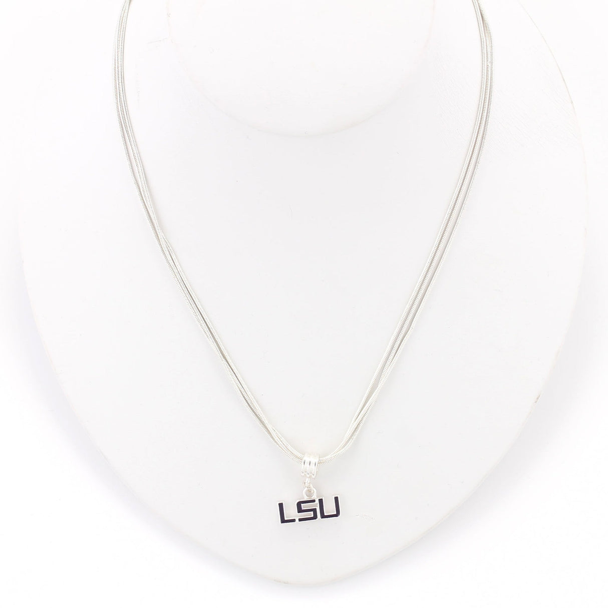 LSU Enamel Logo Necklace